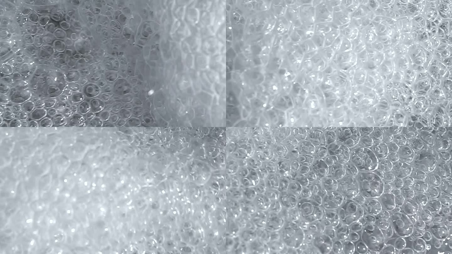 水中气泡慢动作泡沫素材气泡特写肥皂泡泡视