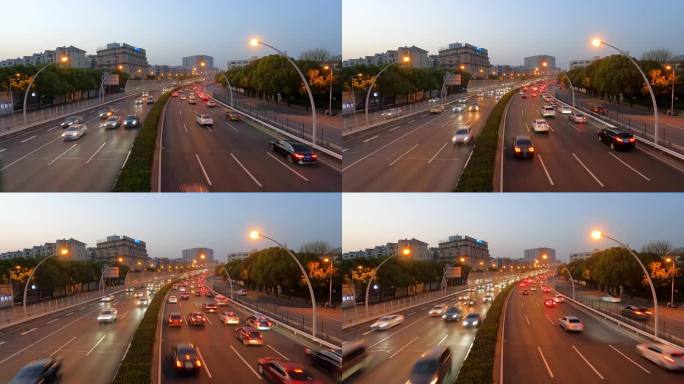 上海城市交通延时视频