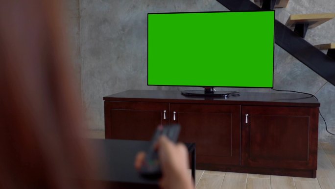 客厅的绿屏电视电视绿屏抠像