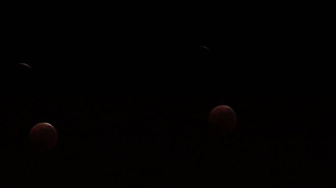 月全蚀红月亮