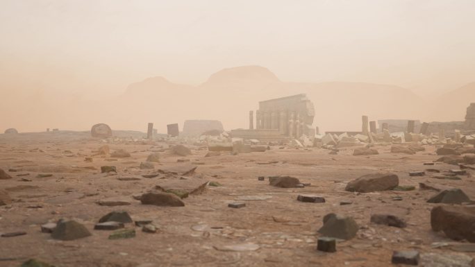 荒漠废墟场景