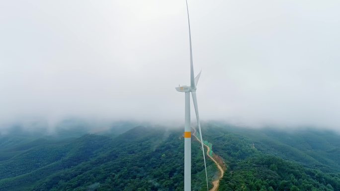 国家电网山顶大风车风力发电场