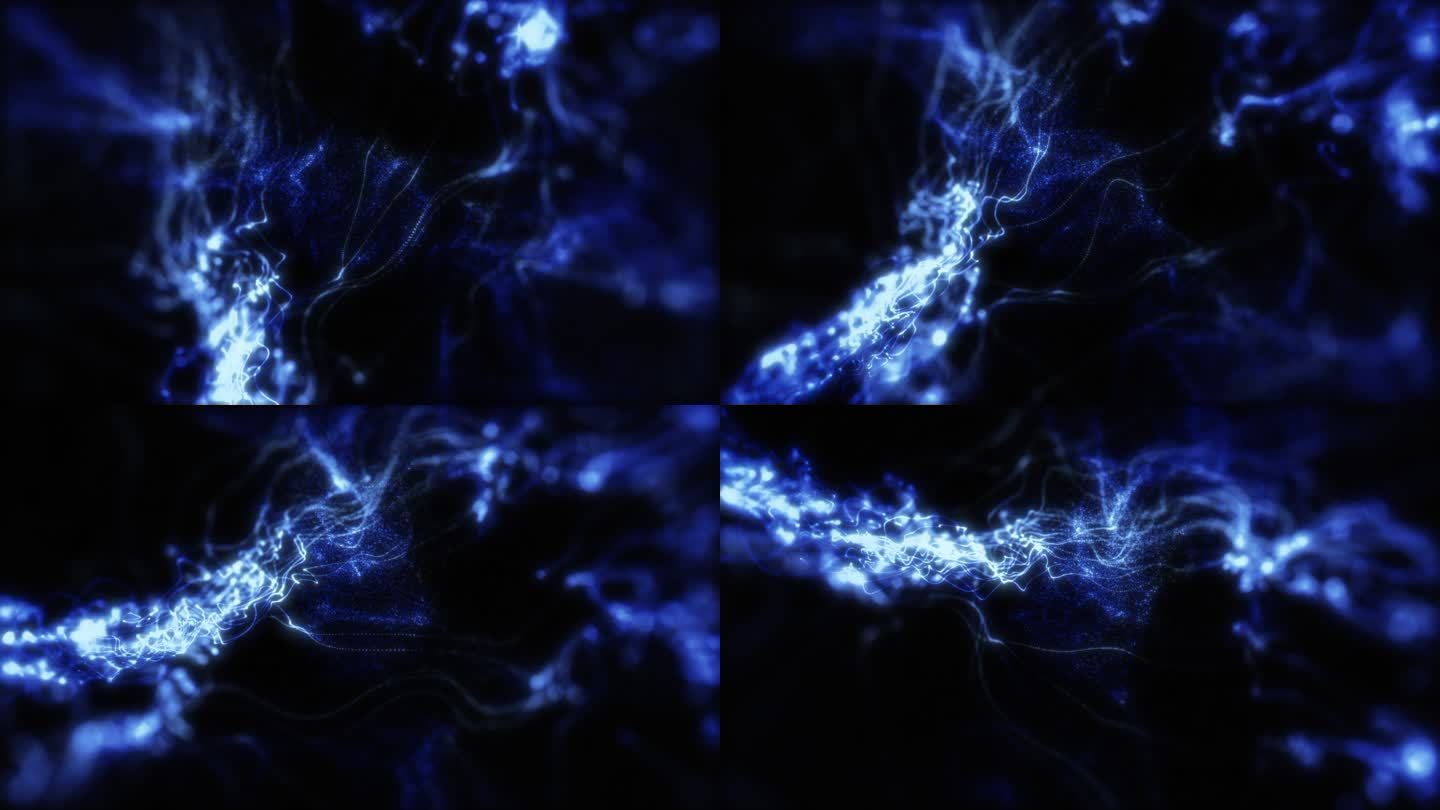 4k抽象粒子波波克背景-美丽的闪烁股票视频