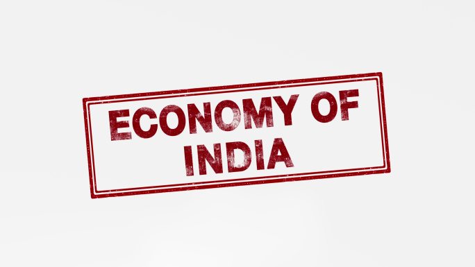 经济印度经济盖章标题文字