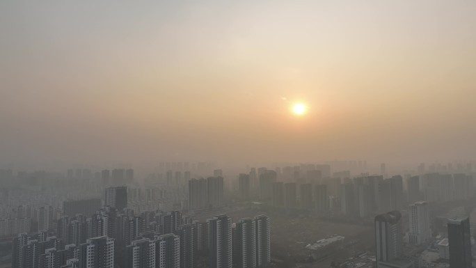 城市 雾霾 空气污染 能见度低 城市污染