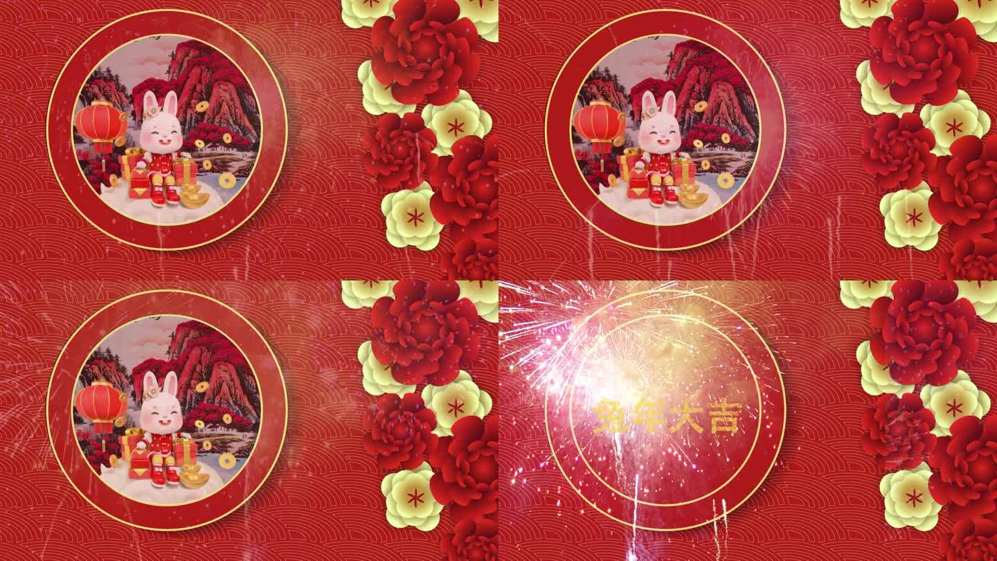 2023年春节祝福AE模板 可替换视频