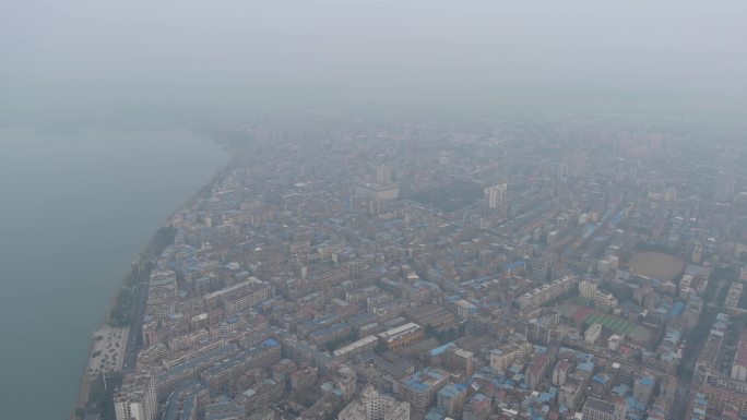 湖北襄阳老河口高空航拍