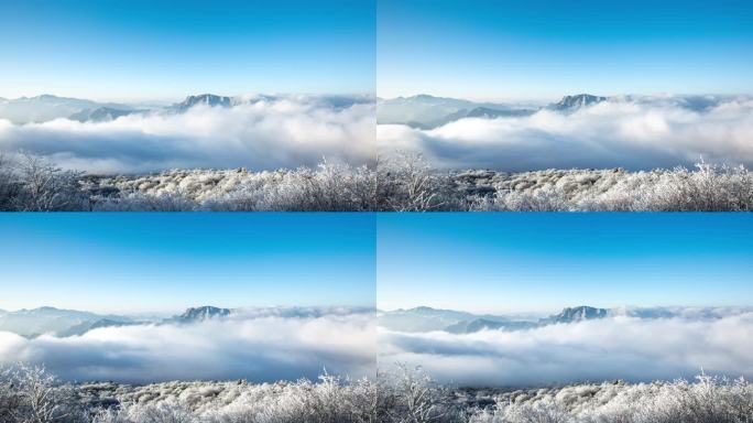 神农架雪景云海延时4K