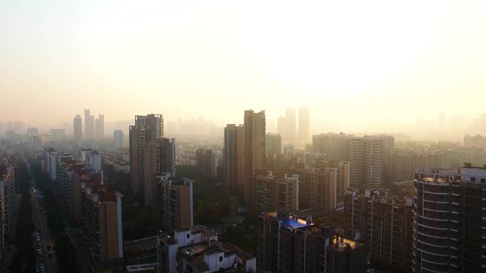 雾霾 下的城市