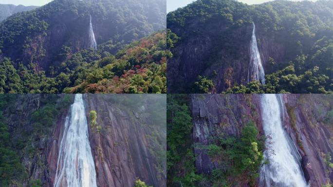 广州从化石门森林公园石门瀑布航拍远景