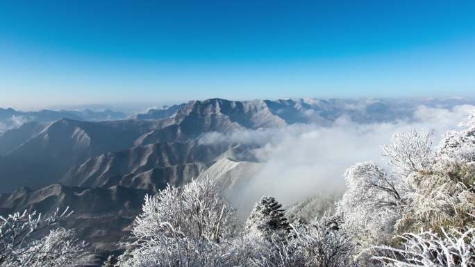 神农架雪景延时4K