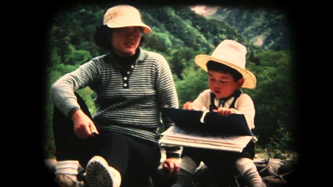 60年代的8毫米视频-在Kmikouchi的家庭旅行