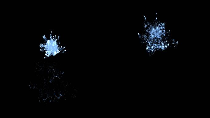 海底水花水花爆炸气泡炸裂泡泡