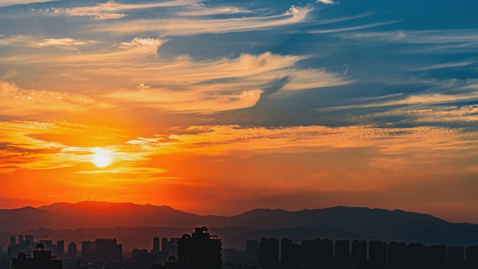 4K精美日落夕阳