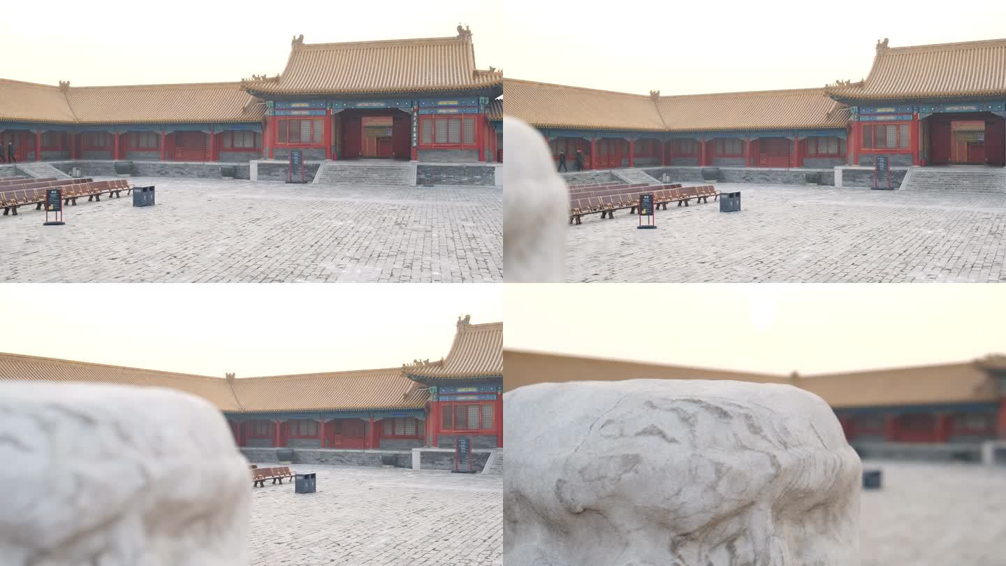 中国北京古宫紫禁城的空间区域。