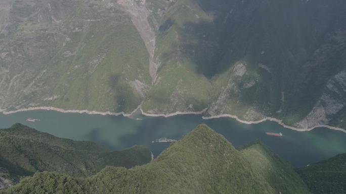 4k重庆巫山长江三峡神女庙风光