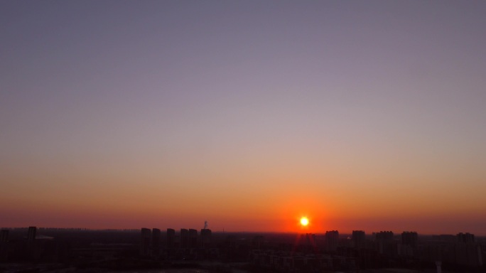 旭日东升时间流逝初生的太阳日出东方东方红