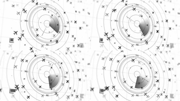 4K雷达抽象背景可循环