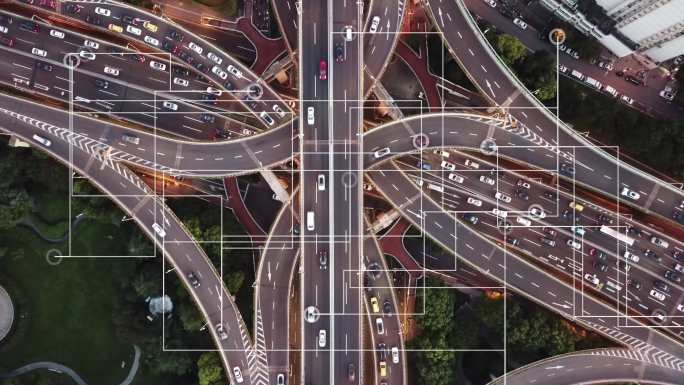 汽车运输传感系统智慧虚拟城市智能互联网络