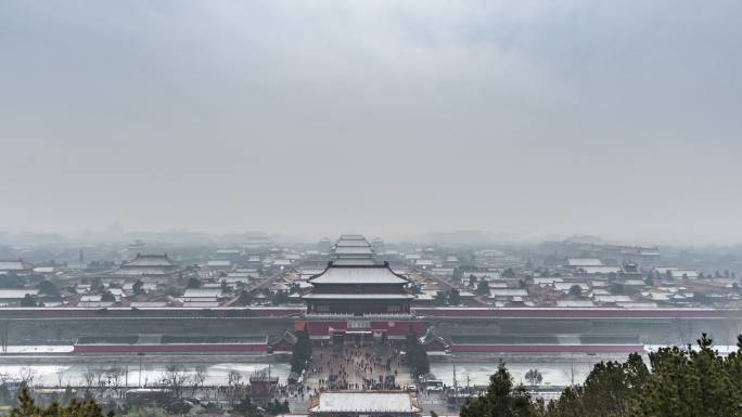 T/L WS HA PAN紫禁城被雪覆盖/中国北京