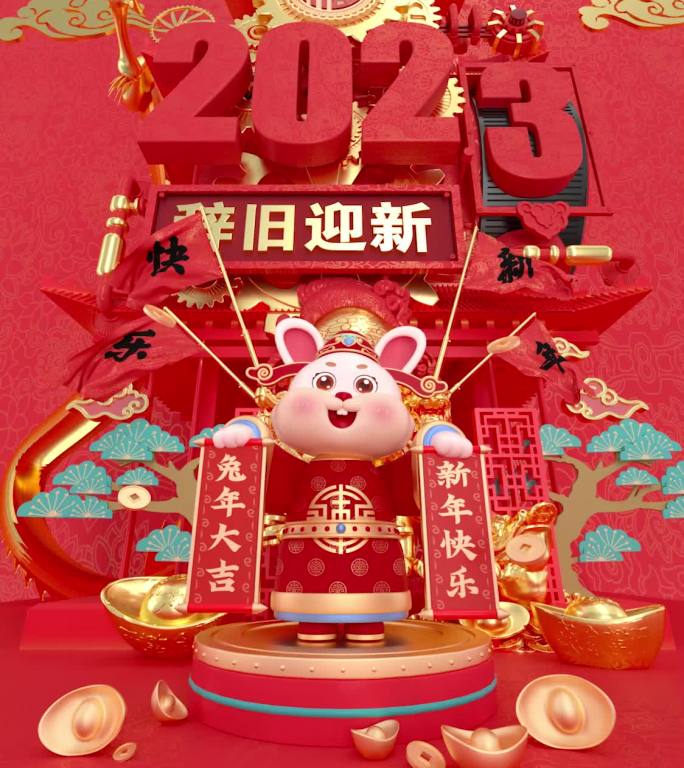 朋友圈兔年春节通版宣传