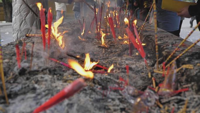 烧香焚香祭拜祭祀祈福