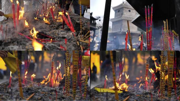 烧香焚香祭拜祭祀祈福