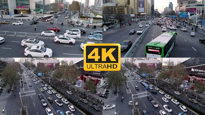 原创4k城市交通拥堵