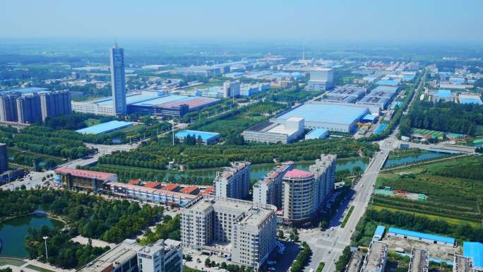 高清4K航拍许昌经济开发区产业集聚区