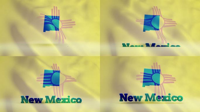 美国新墨西哥州旗帜州旗