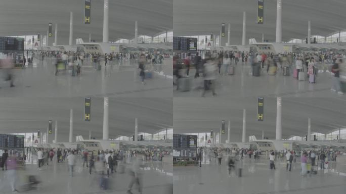机场等候区人群02-阿莱mini 拍摄