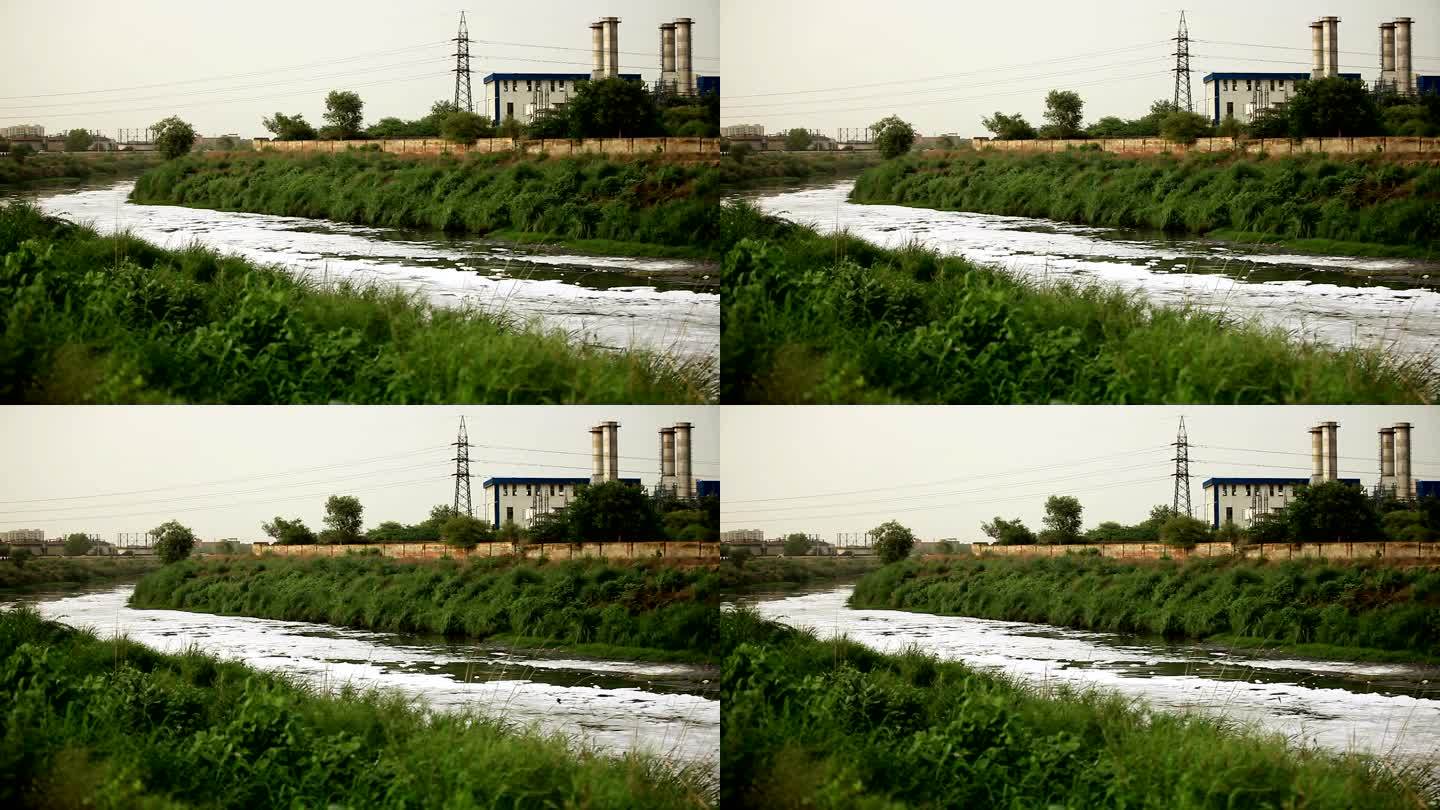 污水管污水排放河水污染废水