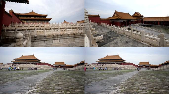 北京著名的紫禁城仿古建筑皇宫宫殿