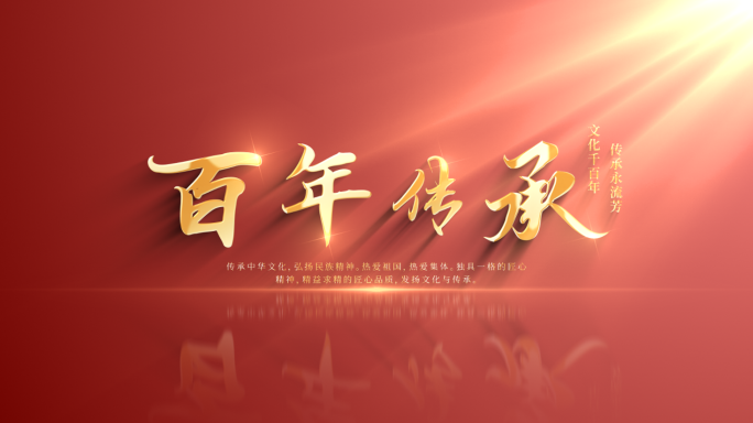 【原创】大气简约党政标题文字片头