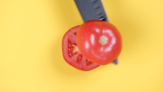 切西红柿慢动作