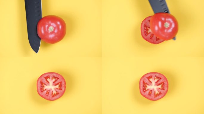 切西红柿慢动作