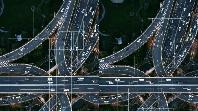 未来智能交通智慧虚拟城市智能互联网络未来