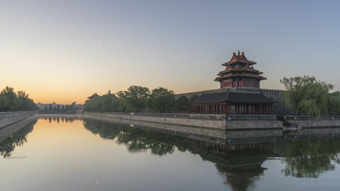 时间流逝紫禁城故宫角楼风云变幻历史变迁