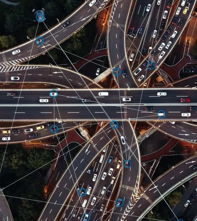 未来智能交通智慧虚拟城市智能交通网络未来