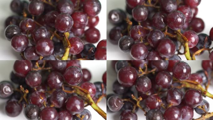 旋转台上的葡萄水果实丰收喜悦采摘种植