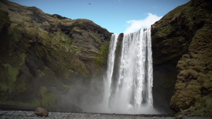 冰岛Skogafoss瀑布