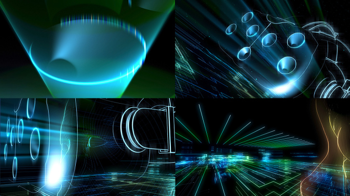 VR眼镜科技感片头AE模板