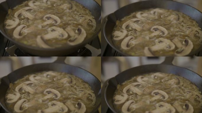制作纯素蘑菇意大利饭