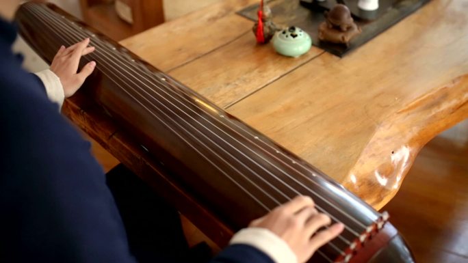中国传统乐器演奏特写