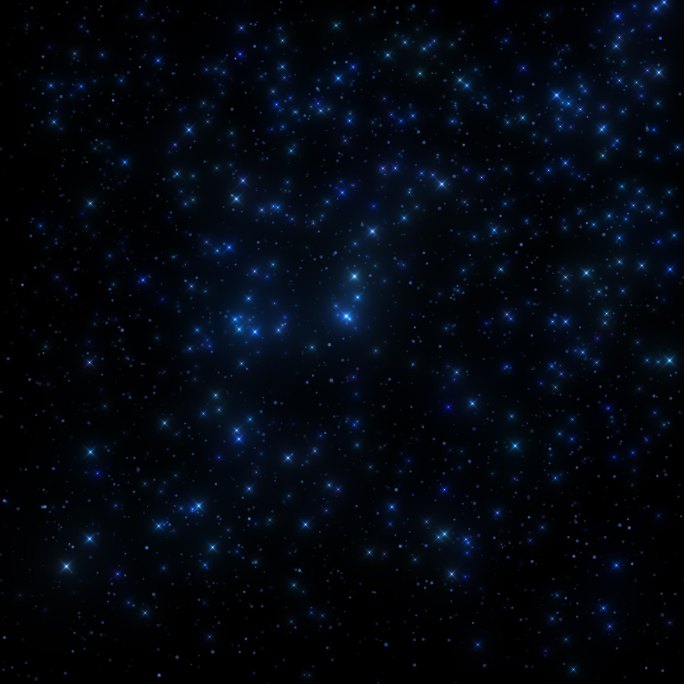 蓝色科技上升粒子群星星闪耀
