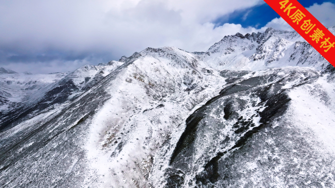 航拍4K唯美西藏雪山延时合集