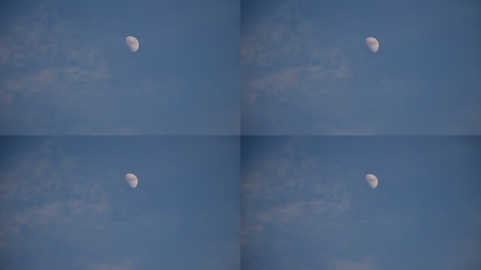 白天的月亮白天的月亮天空