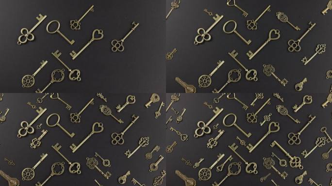 背景上隔离的Vintage密钥