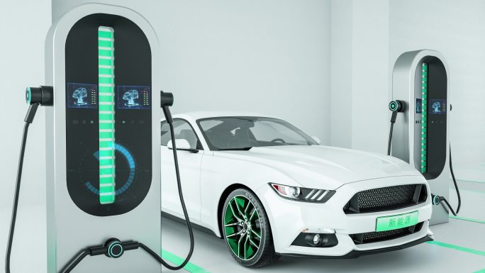 科技充电桩新能源汽车