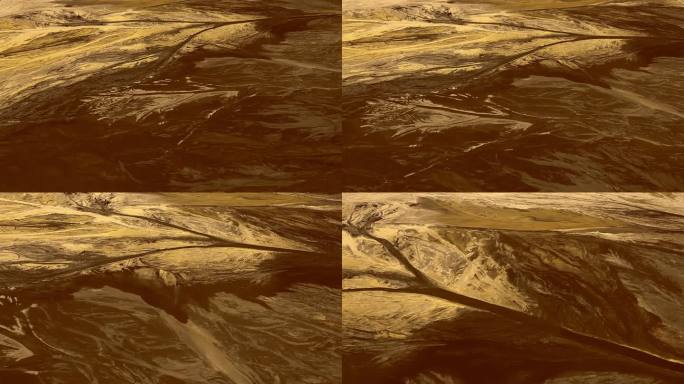 从上方看到的未来火星表面。由土壤和岩石构成的复杂图案